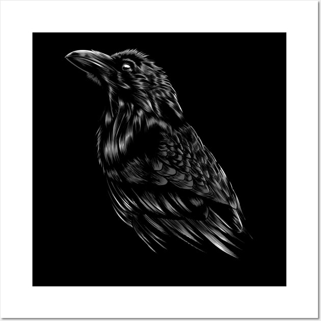 Raven Wall Art by albertocubatas